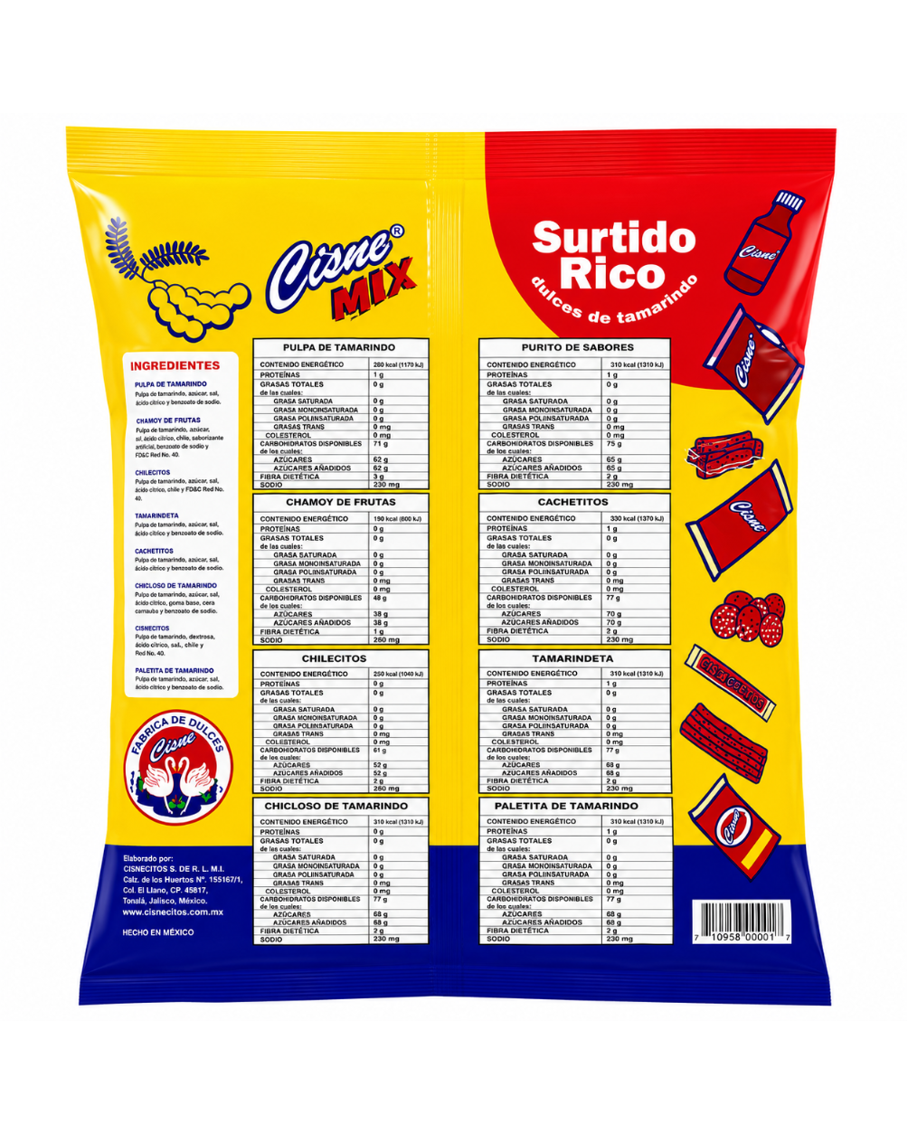 Cisne Mix Surtido Tamarind Assorted Mix