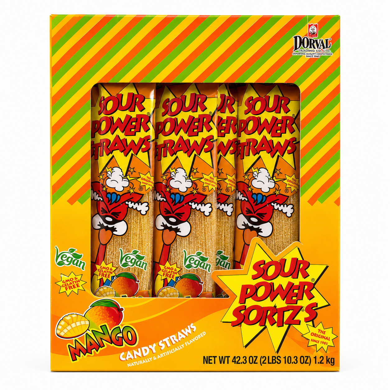 Sour Power Straws | 24 individual packages Mango