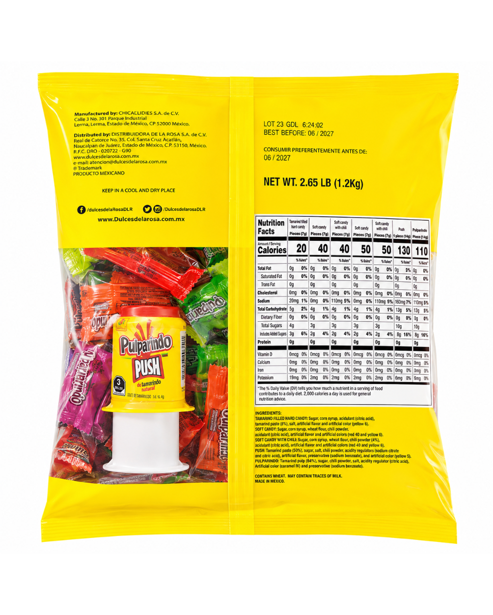 Pulparindo Party Assorted Bag | 2.65lbs bag
