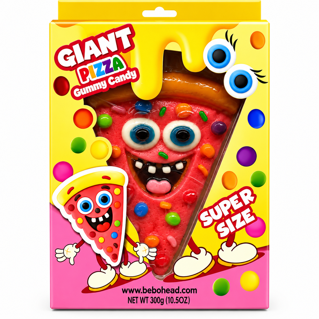 Giant Pizza Shaped Gummy | Super size Pizza Shaped Gummy