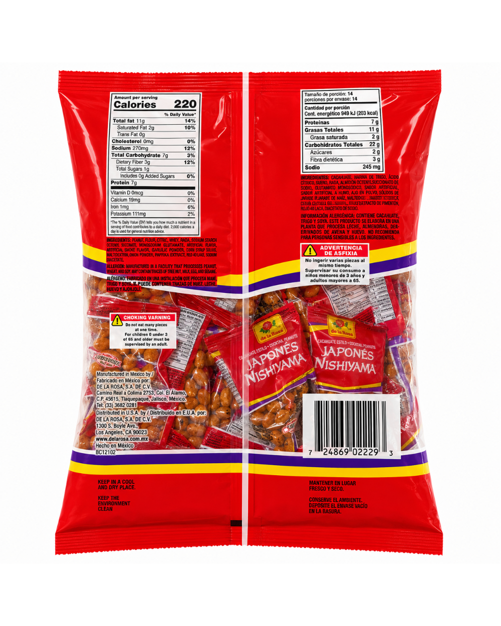 Japones Nishiyama Cocktail Peanuts | 14 pack bag
