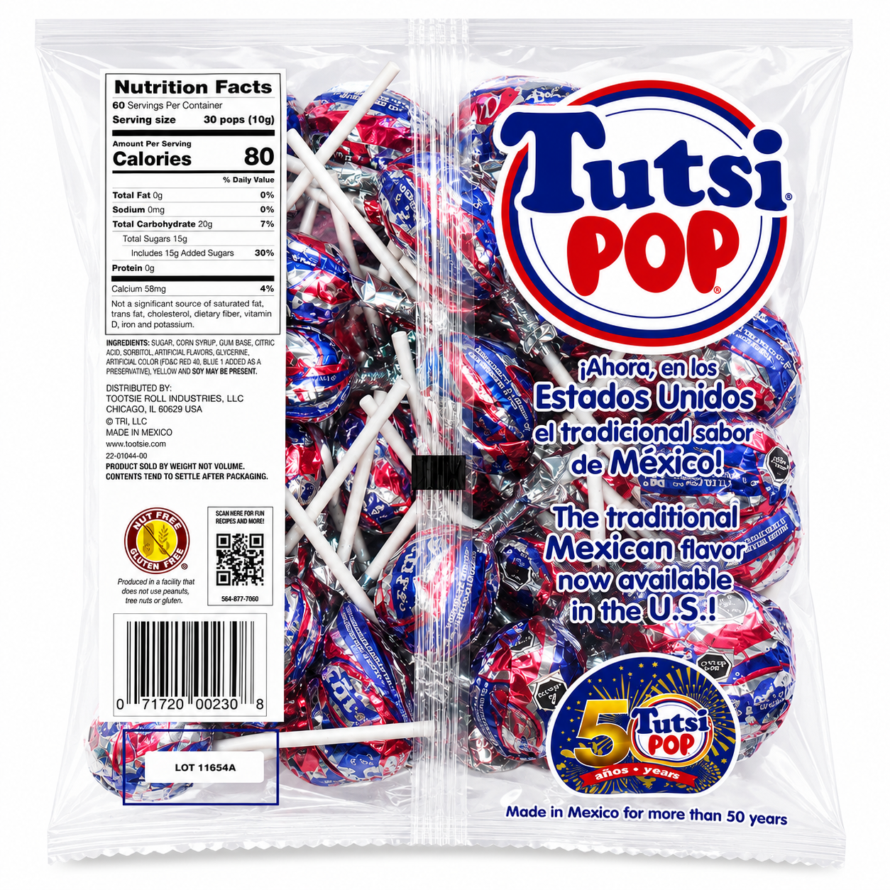 Tutsi Pop with Gum Center | 30 pieces