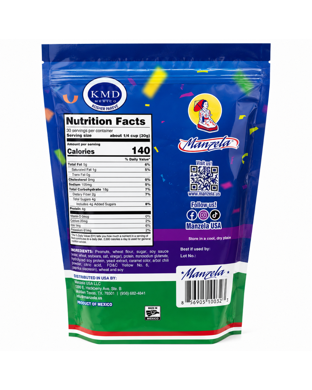 Manzela 1.97 lb Japanese Style Peanut Bag