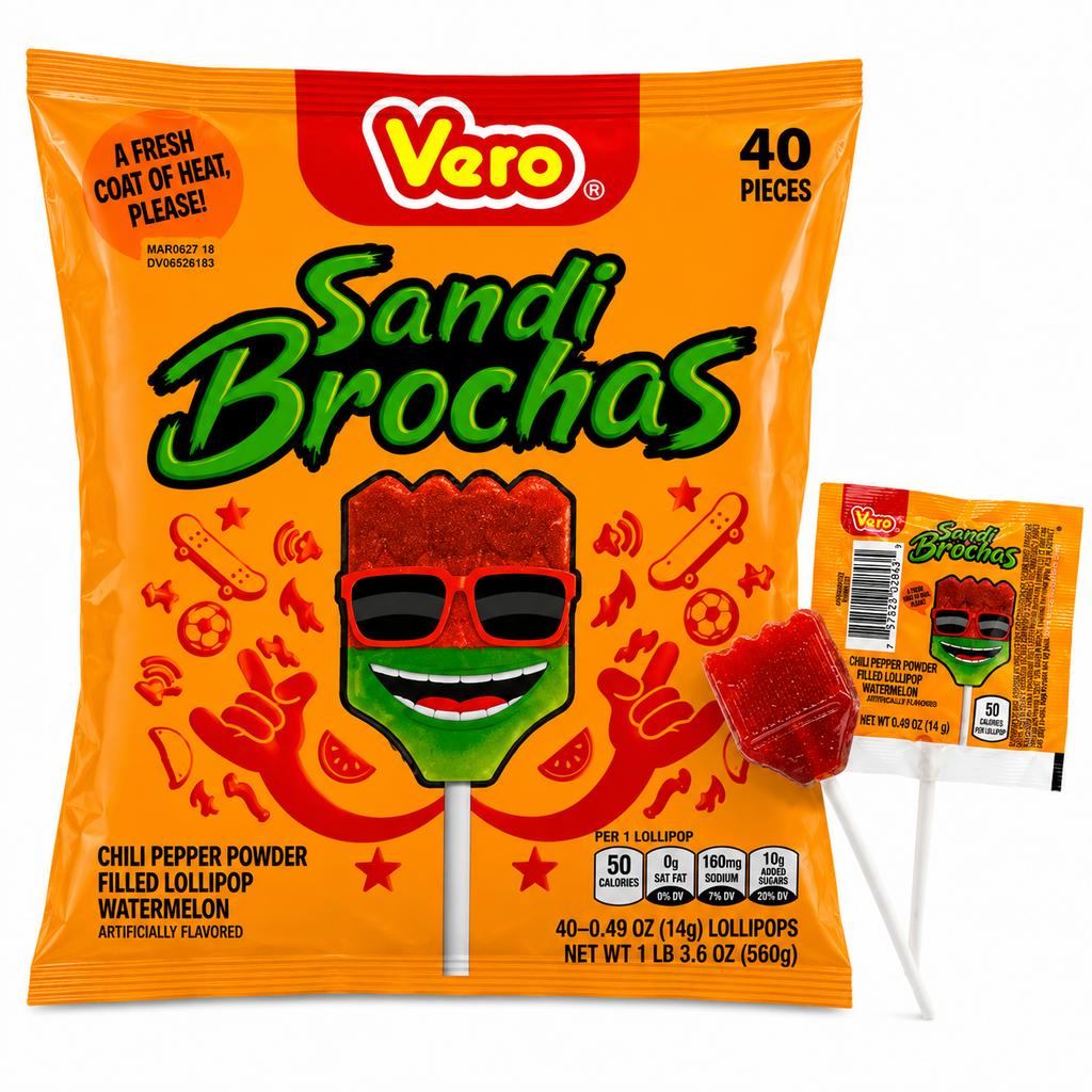 Sandi Brochas Vero Watermelon Lollipops | 40 pieces