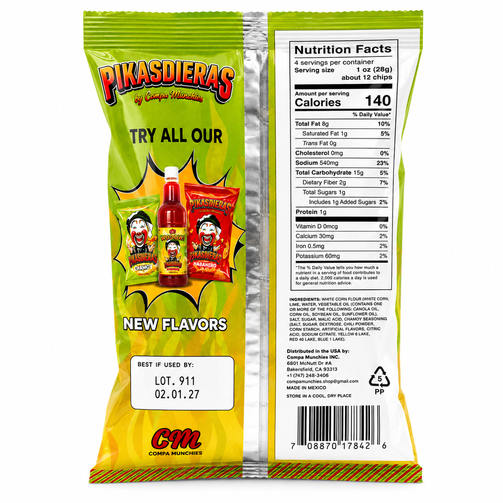 Pikasdieras Chips Chamoy Flavor