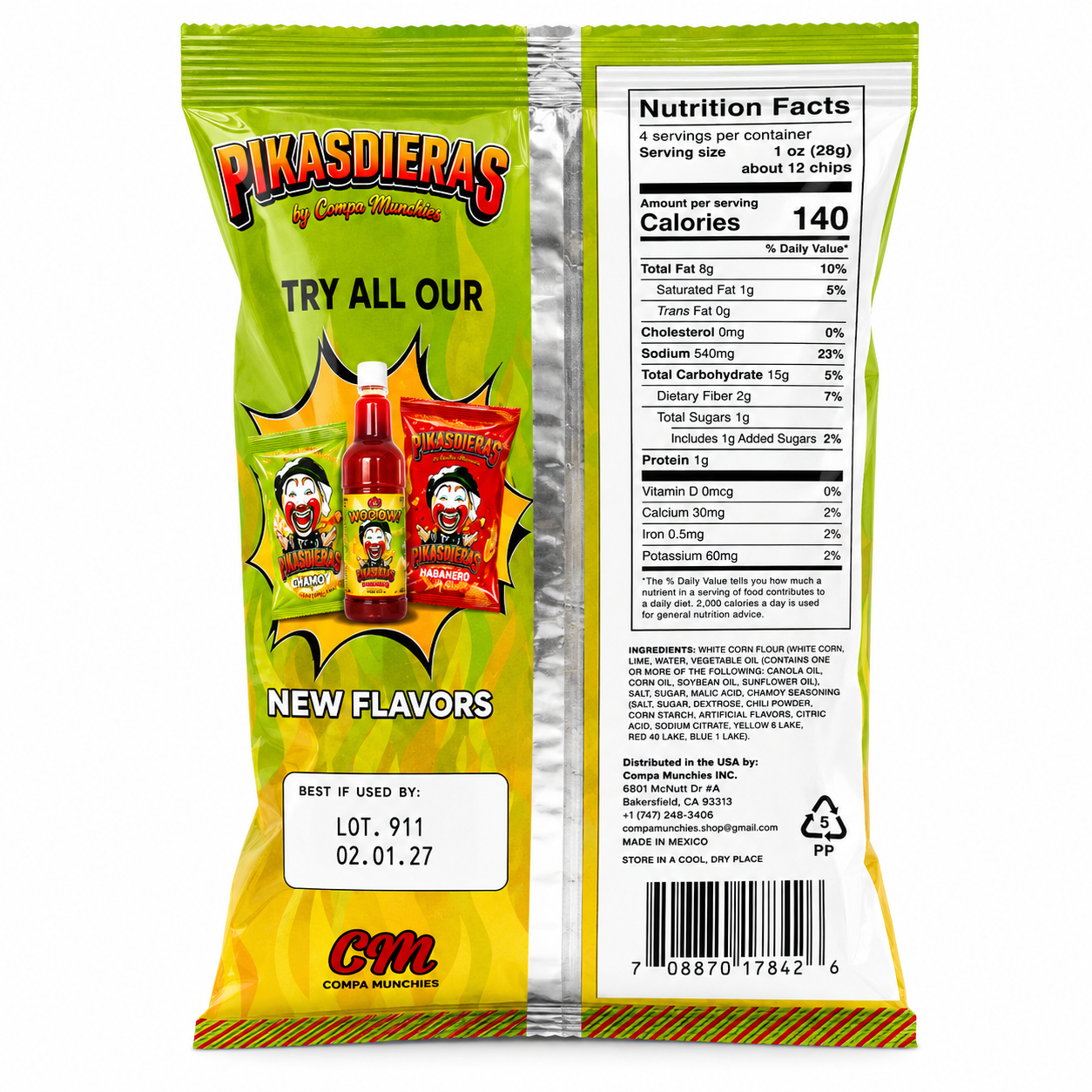 Pikasdieras Chips Chamoy Flavor