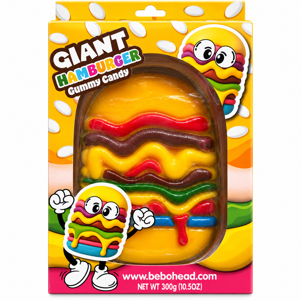Giant Hamburger Gummy Candy |