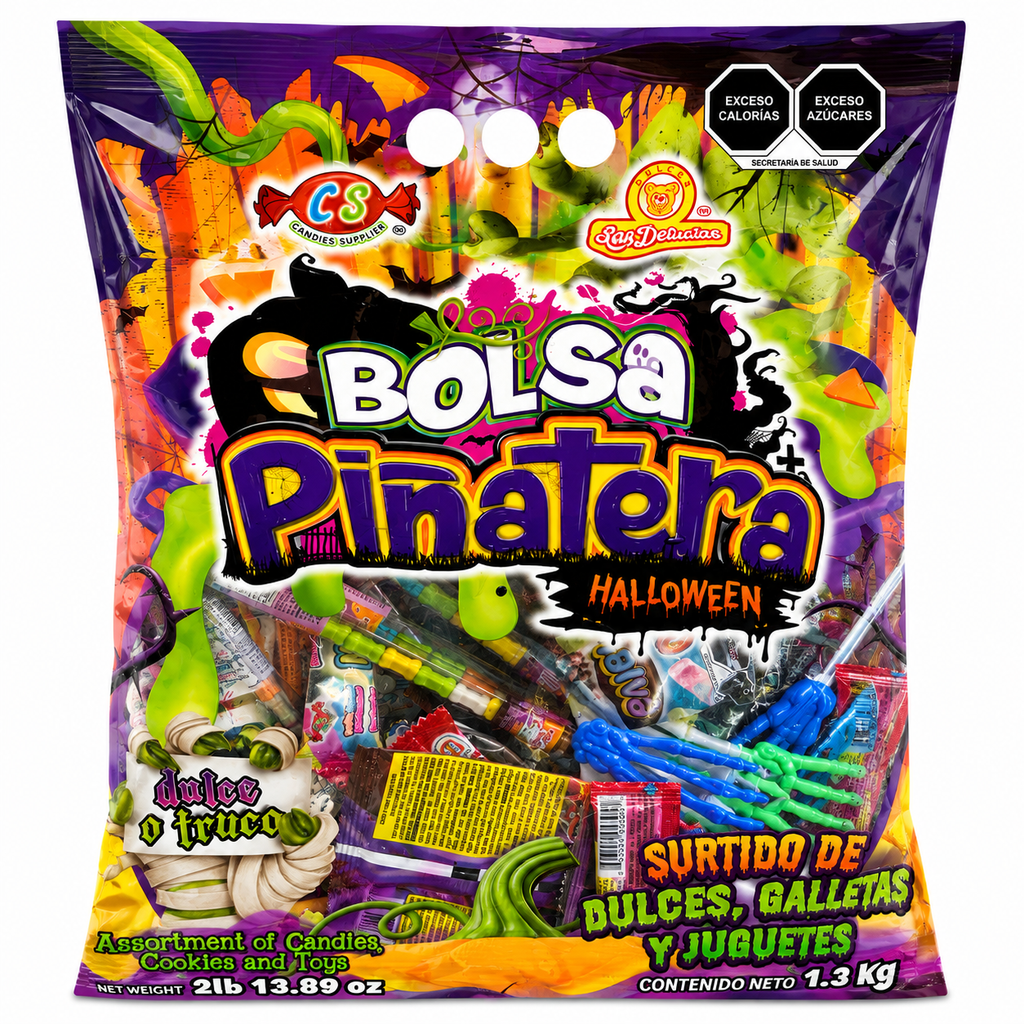 Halloween Candy Mix with Toys, Cookies, and Party Favors for Halloween Party | 2 pound bag