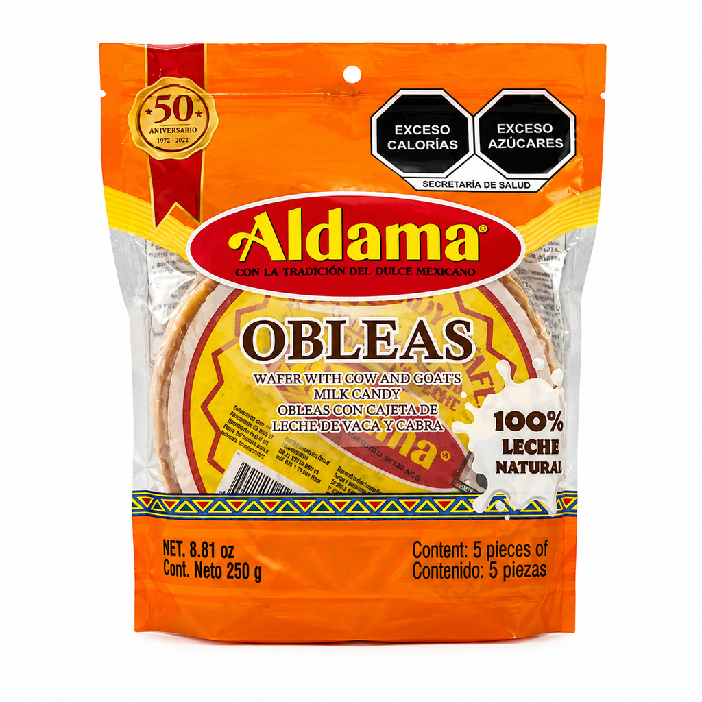Obleas con Cajeta Medianas| 5 pieces