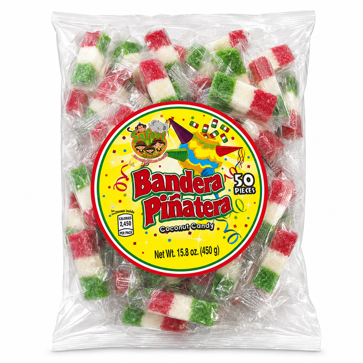 Bandera Pinatera de Coco 50pcs