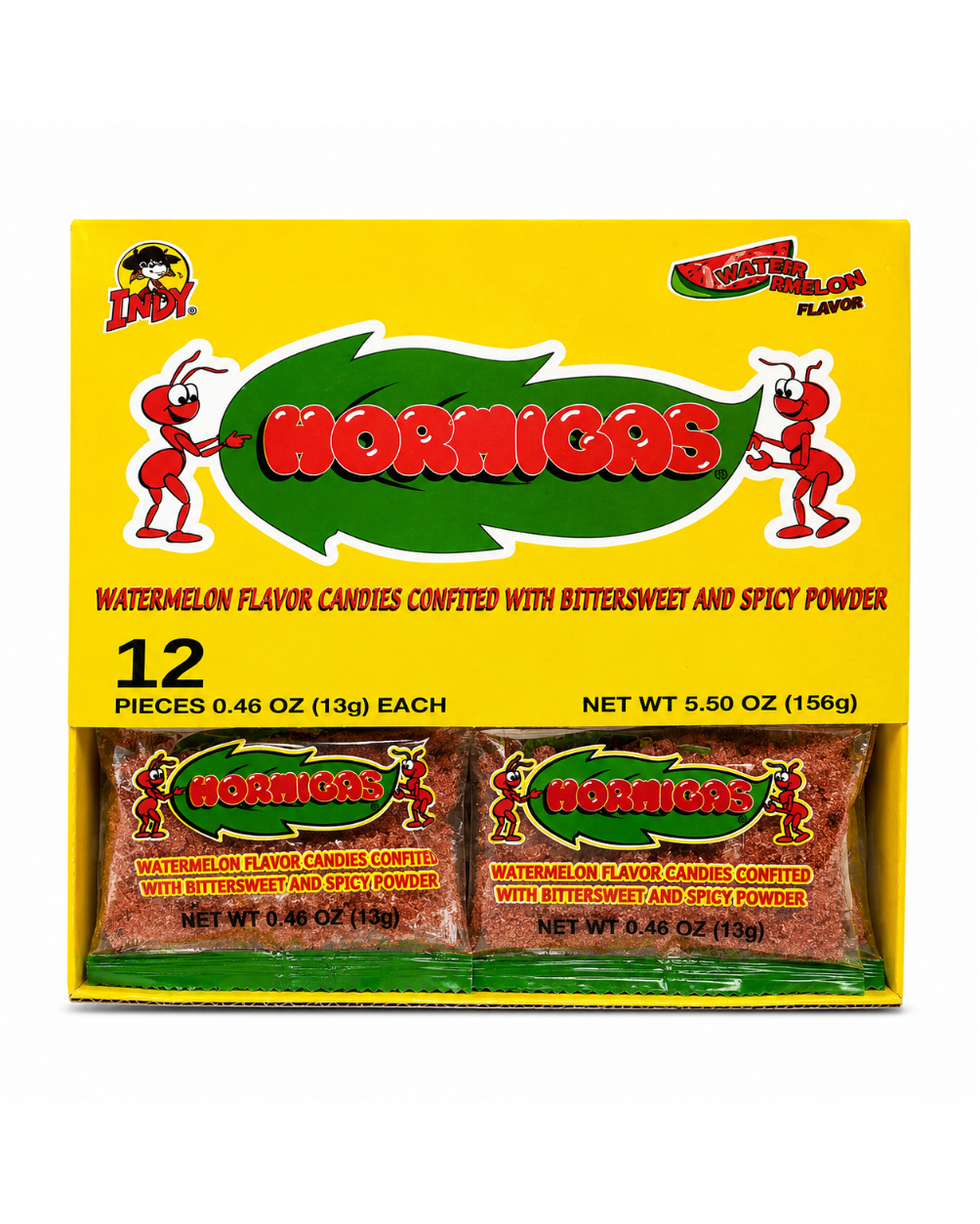 Hormigas Watermelon Candy with Spicy Powder 12 pc box