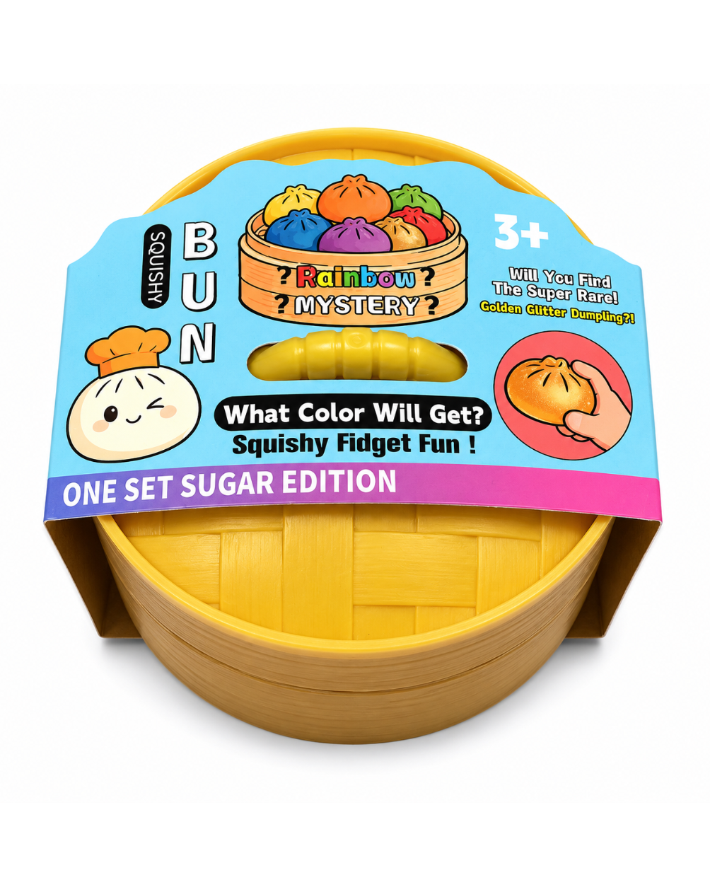 Rainbow Mystery Bun Squishy Dumpling