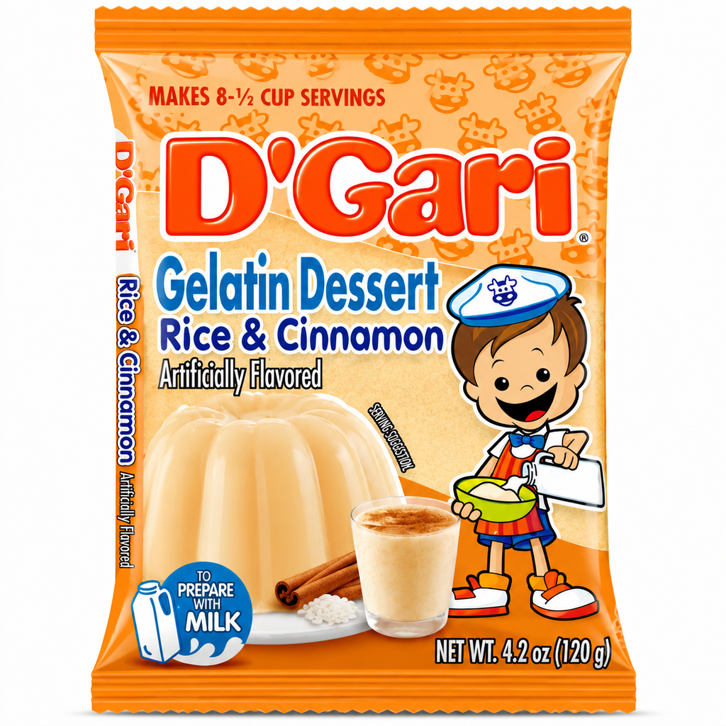 D'Gari Rice and Cinnamon Flavored Gelatin Powder | 120g packet