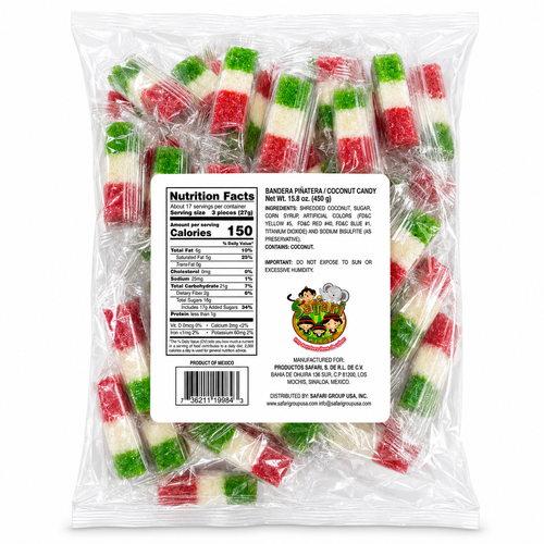 Bandera Pinatera de Coco 50pcs