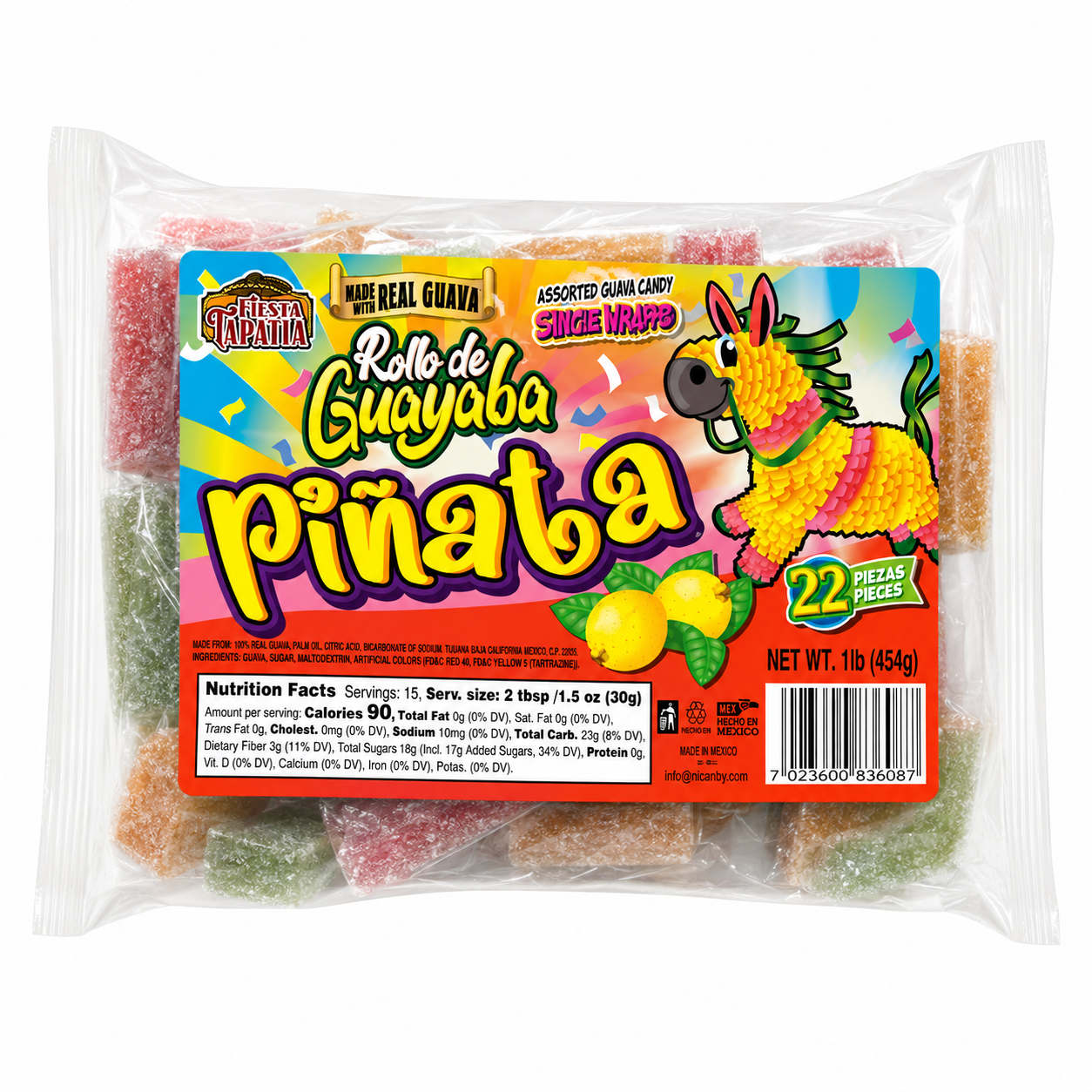 Rollo de Guayaba Pinata | 22 piece bag