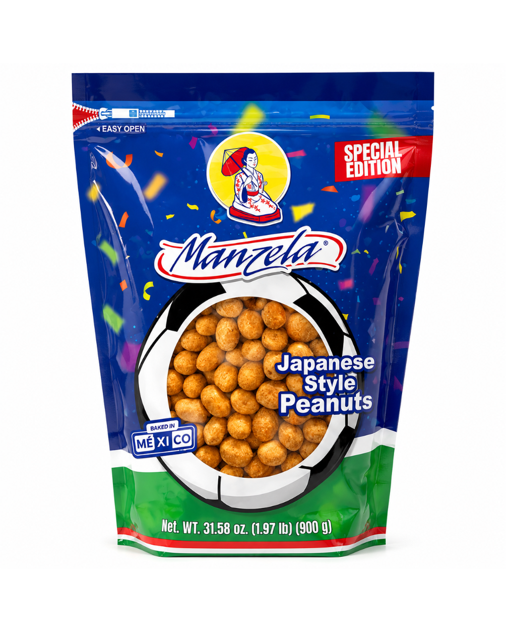 Manzela 1.97 lb Japanese Style Peanut Bag