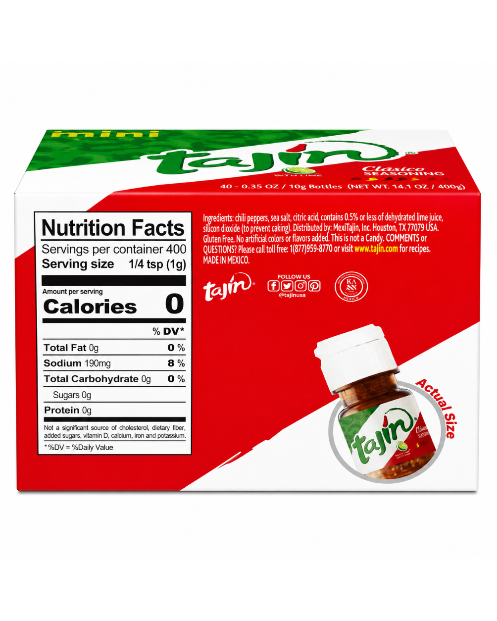 Tajin mini 40ct box