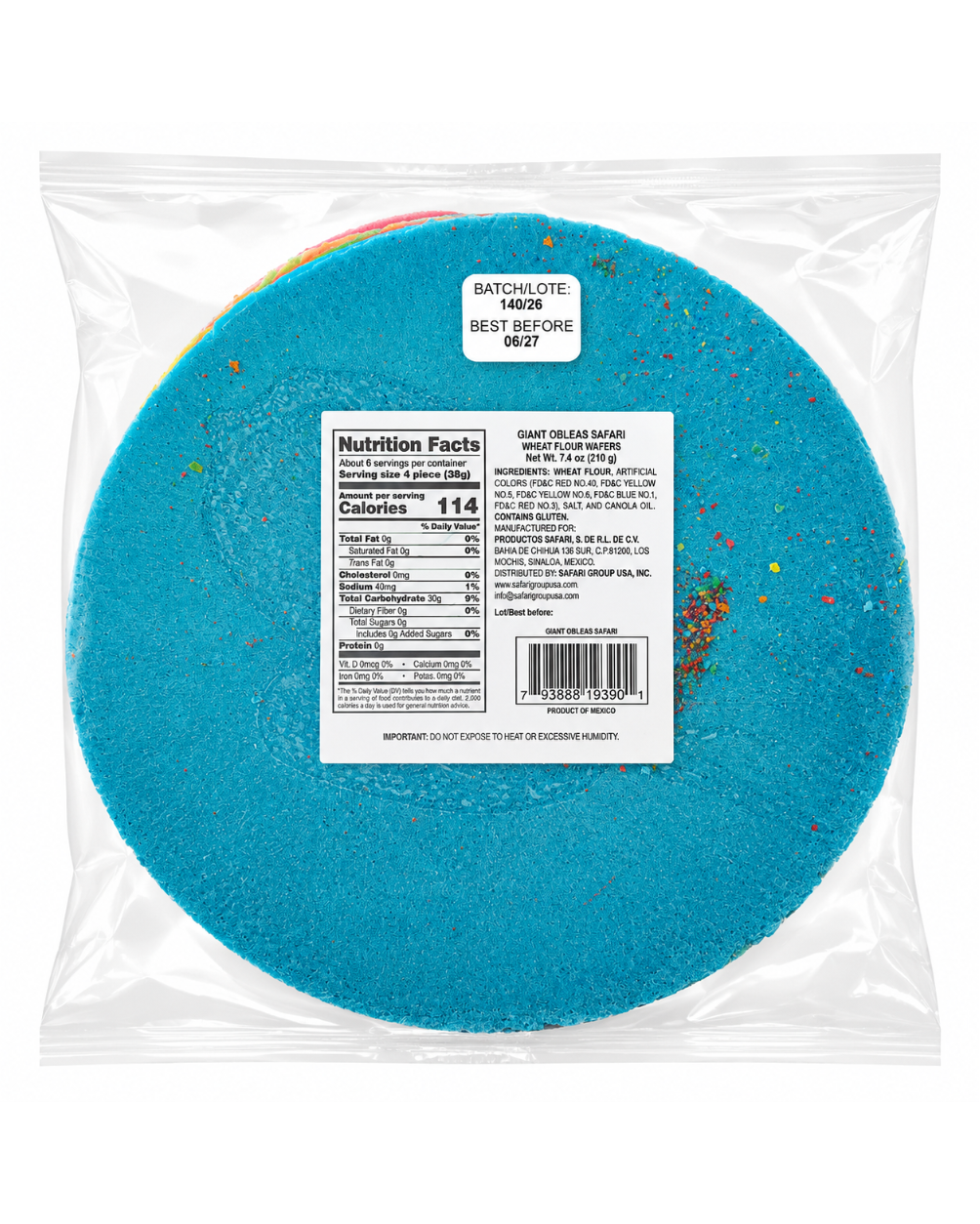 Giant Obleas Safari | 24 per Bag