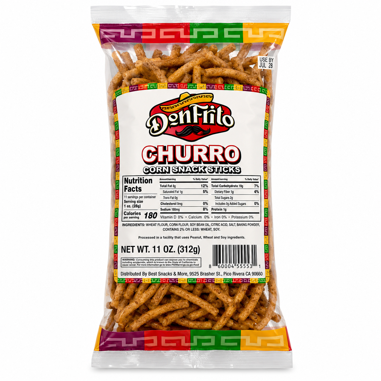Don Frito Churro Corn Snack Sticks