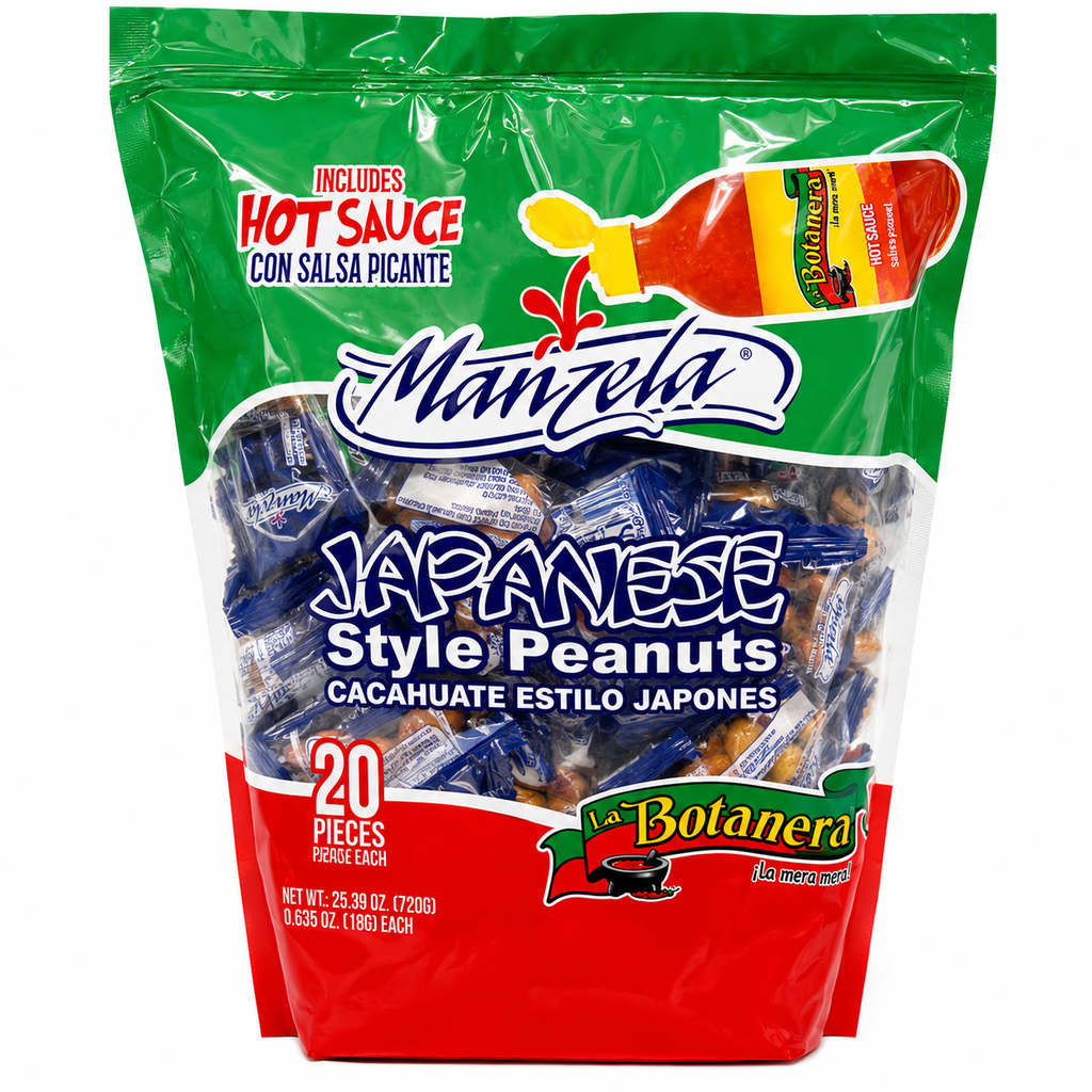 Manzela Japanese Style Peanuts w/ Botanera Packet| 20 pieces bag