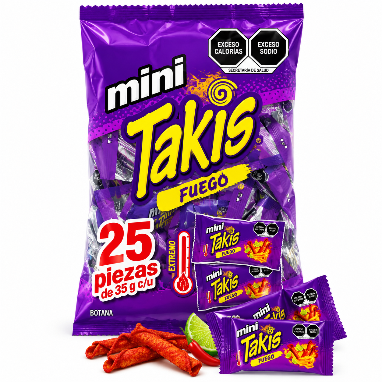Mini Takis Fuego | 25 piece bag Fuego Extreme Heat