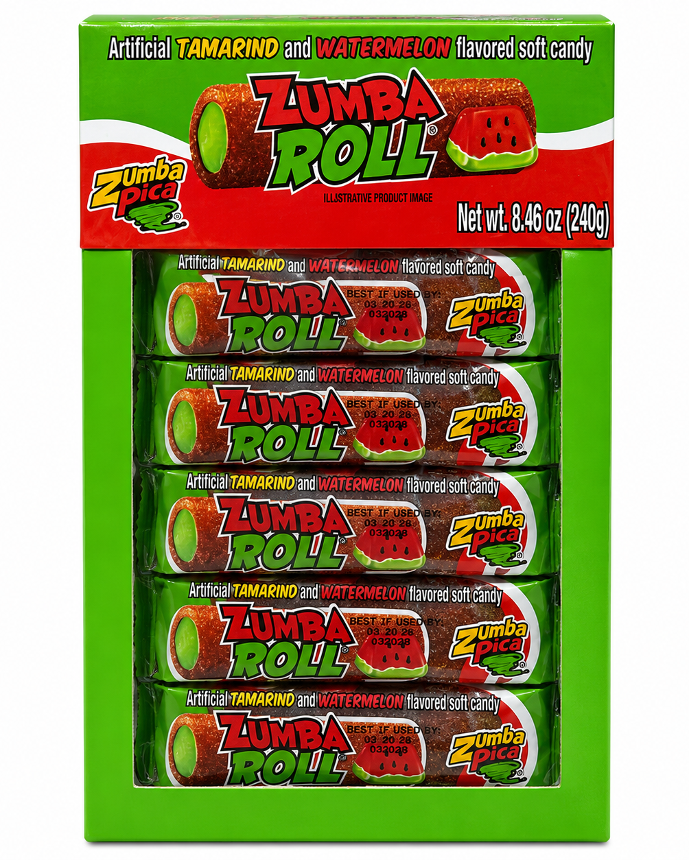 Zumba Roll Sandia |12 pieces Watermelon