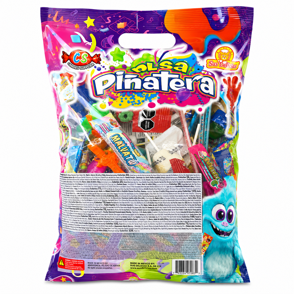 Bolsa Pinatera Mixed Candy Bag for Pinata with Candy, Toys, and Cookies | 3 pound Bag