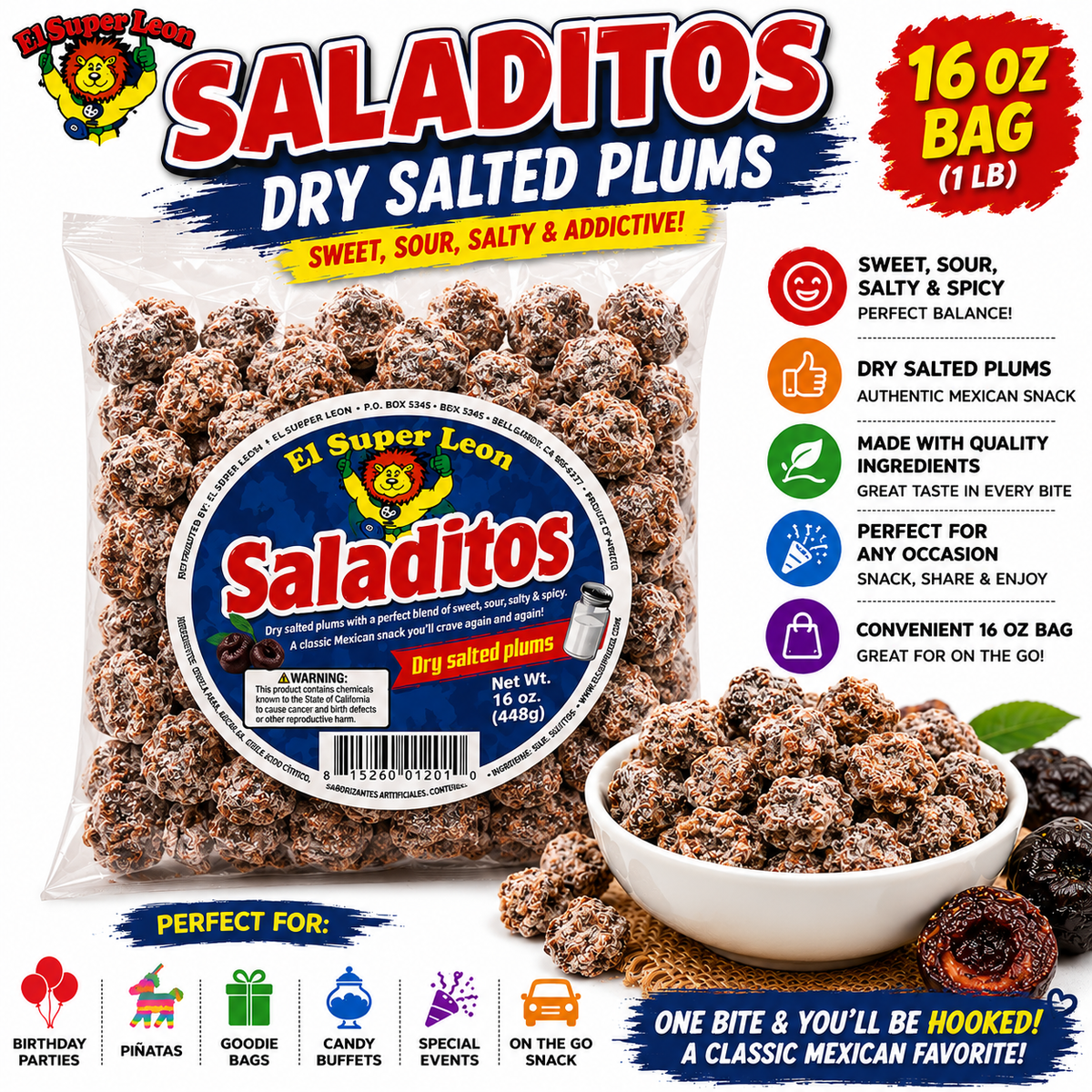 Saladitos 1lb El Super Leon
