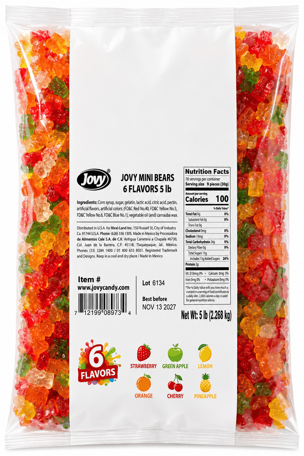 Jovy Mini Bears 6 flavors 5lb