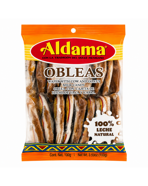 Aldama Obleas con cajeta mini | 20 pieces