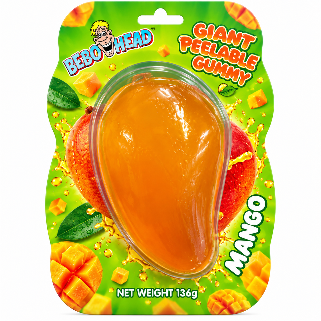Mango Giant Peelable Gummy | 1 piece giant mango peelable gummy