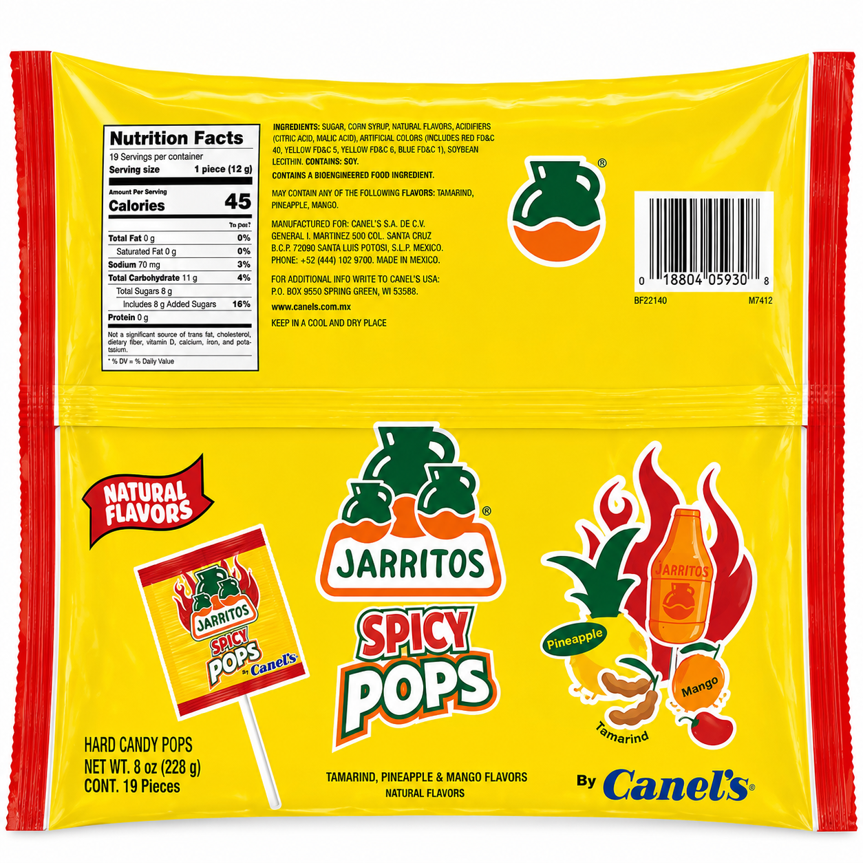 Jarritos Spicy Pops Spicy Jarrito Lollipops | 19 pcs