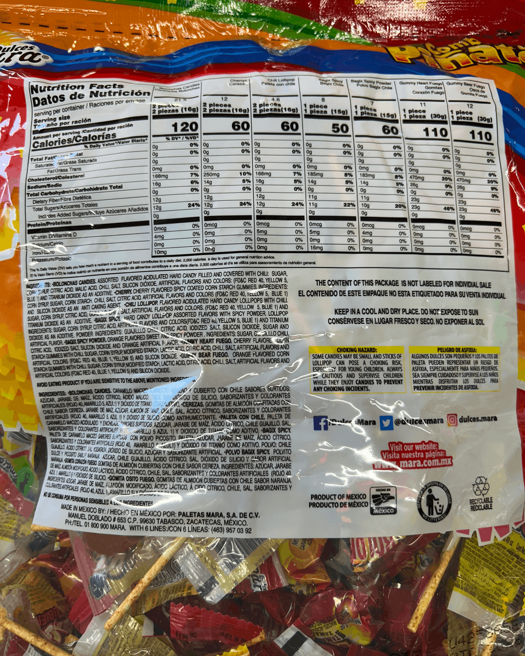 Combo Pinata con Chile | 4.5 lbs Bag