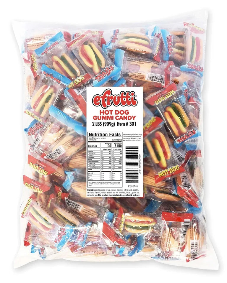 Efrutti Hot Dog Gummies | 2.2 lbs Bag