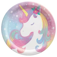 Enchanted Unicorn 7" Paper Plate 8ct