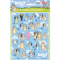 Bluey Sticker Sheet, 4 Sheets, 92 Ct