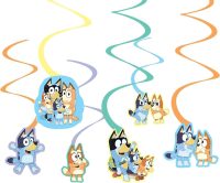 Bluey Birthday Party Swirl Decorations 12ct