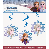 Disney Frozen ll Hanging Swirl Decorations 3ct