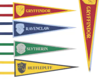 Harry Potter Fabric Pennants Bunting 4ct