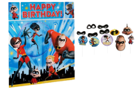 Disney Pixar The Incredibles ll Scene Setter with Photo Props 17ct