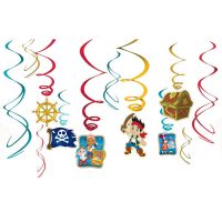 Jack and the Never Land Pirates Swirl Decorations 12ct