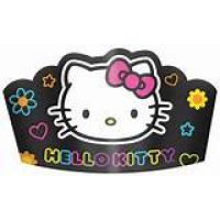 Hello Kitty Paper Black Hats 8ct