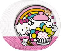 Hello Kitty Round 7" Party Plate 8ct