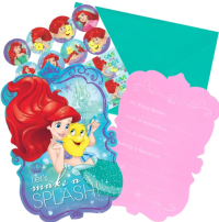 Disney The Little Mermaid Dream Big Invitation 32ct