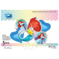 Disney The Little Mermaid Mettallic Balloons Kit 5ct