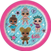 LOL Surprise Round 7" Party Plate 8ct