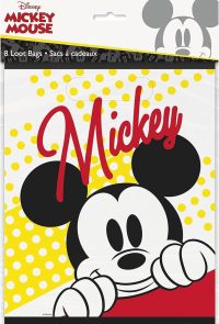 Disney Mickey Mouse Loot Bags 8ct