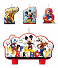 Disney Mickey and the Roadster Racers Birthday Candle Set 4ct