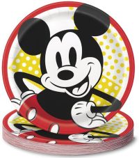 Disney Mickey Mouse Round 9" Dinner Plates 8ct