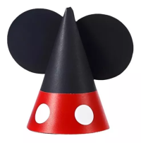 Mickey Mouse House Party Cone Hats 8ct